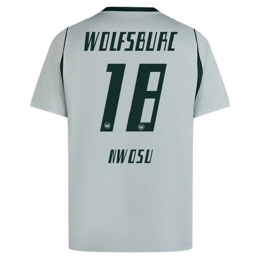 Danxen Herren Lewis Nwosu #18 Grau Grün Auswärtstrikot Trikot 2026/27 T-Shirt