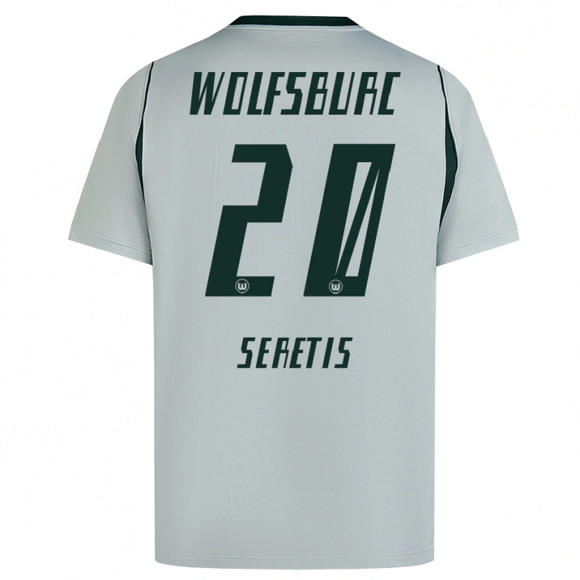 Danxen Herren Isaiah Seretis #20 Grau Grün Auswärtstrikot Trikot 2026/27 T-Shirt