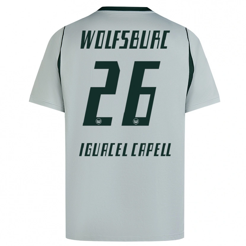 Danxen Herren Diego Iguacel Capell #26 Grau Grün Auswärtstrikot Trikot 2026/27 T-Shirt