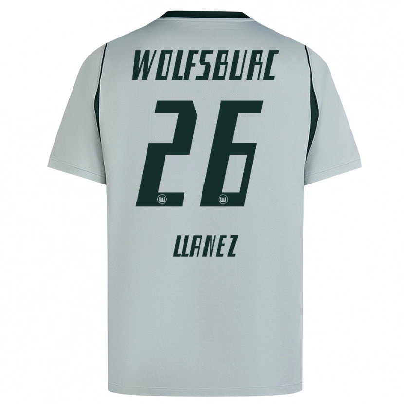 Danxen Herren Ulysses Llanez #26 Grau Grün Auswärtstrikot Trikot 2026/27 T-Shirt