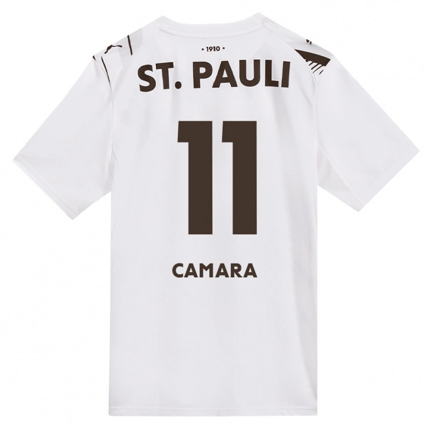 Danxen Herren Ibrahima Camara #11 Kaffee Weiß Rot Auswärtstrikot Trikot 2026/27 T-Shirt