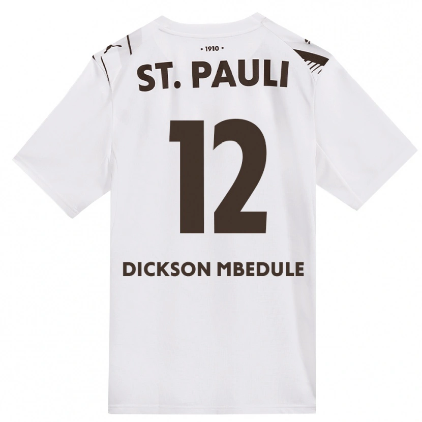 Danxen Herren Amani Dickson Mbedule #12 Kaffee Weiß Rot Auswärtstrikot Trikot 2026/27 T-Shirt