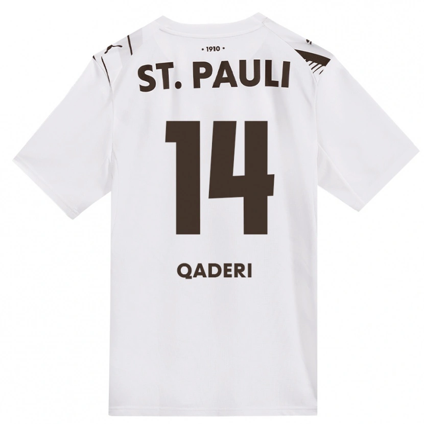 Danxen Herren Musawar Qaderi #14 Kaffee Weiß Rot Auswärtstrikot Trikot 2026/27 T-Shirt