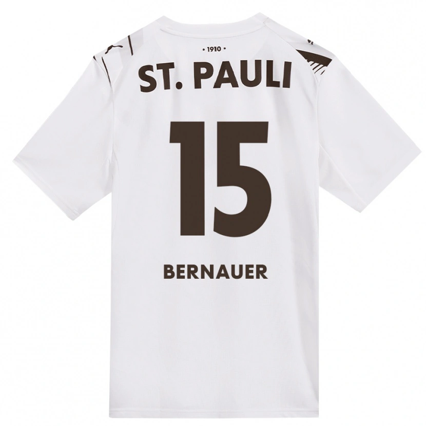 Danxen Herren Ole Bernauer #15 Kaffee Weiß Rot Auswärtstrikot Trikot 2026/27 T-Shirt