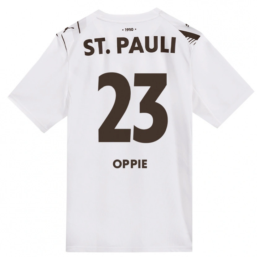 Danxen Herren Louis Oppie #23 Kaffee Weiß Rot Auswärtstrikot Trikot 2026/27 T-Shirt