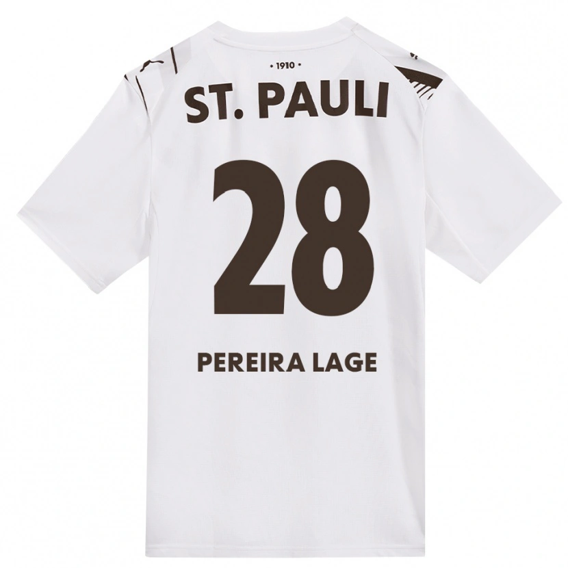 Danxen Herren Mathias Pereira Lage #28 Kaffee Weiß Rot Auswärtstrikot Trikot 2026/27 T-Shirt