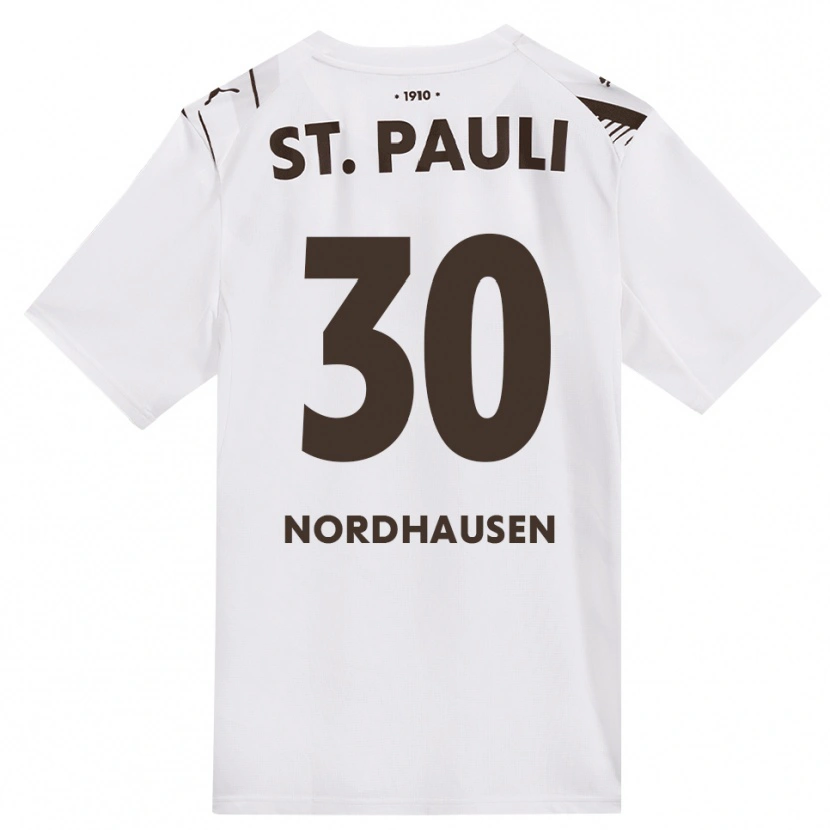 Danxen Herren Neele Nordhausen #30 Kaffee Weiß Rot Auswärtstrikot Trikot 2026/27 T-Shirt