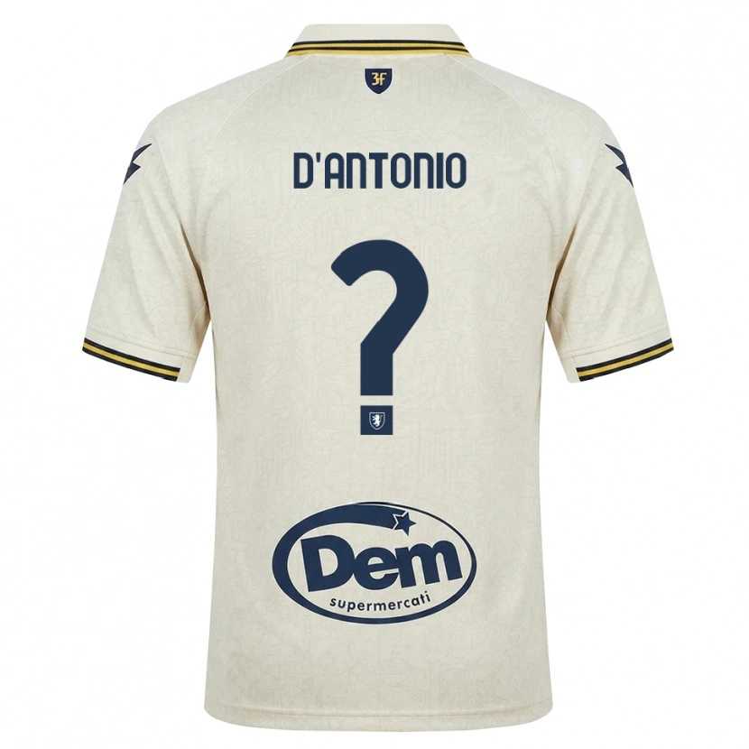 Danxen Herren Giuseppe D'antonio #0 Oldlace Gelb Schwarz Auswärtstrikot Trikot 2026/27 T-Shirt