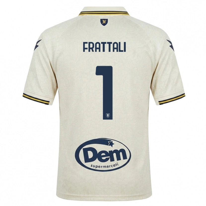 Danxen Herren Pierluigi Frattali #1 Oldlace Gelb Schwarz Auswärtstrikot Trikot 2026/27 T-Shirt