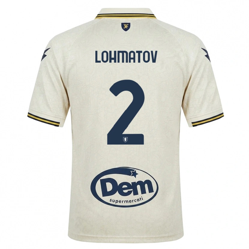 Danxen Herren Aleksandr Lohmatov #2 Oldlace Gelb Schwarz Auswärtstrikot Trikot 2026/27 T-Shirt