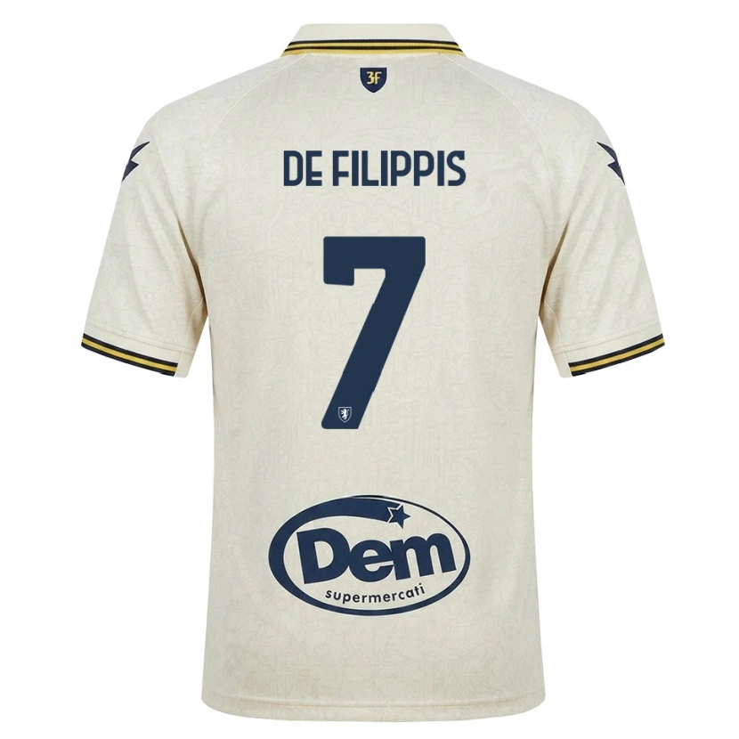 Danxen Herren Walter De Filippis #7 Oldlace Gelb Schwarz Auswärtstrikot Trikot 2026/27 T-Shirt