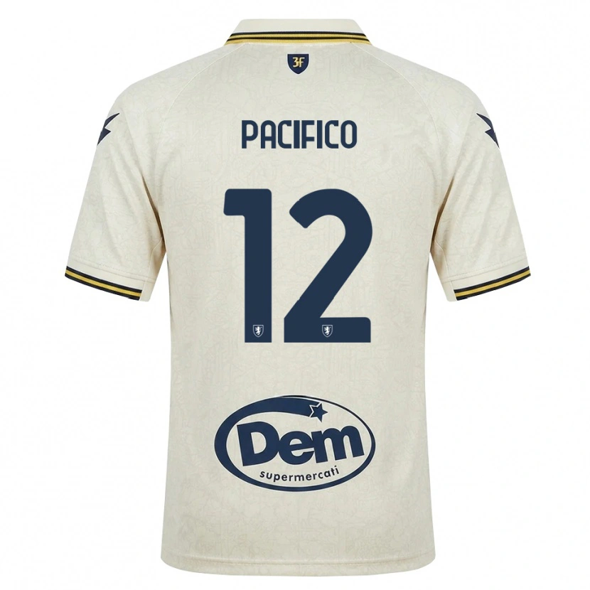 Danxen Herren Federico Pacifico #12 Oldlace Gelb Schwarz Auswärtstrikot Trikot 2026/27 T-Shirt