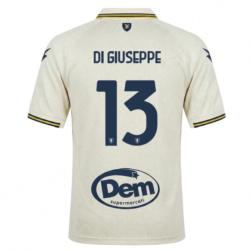 Danxen Herren Cristian Di Giuseppe #13 Oldlace Gelb Schwarz Auswärtstrikot Trikot 2026/27 T-Shirt