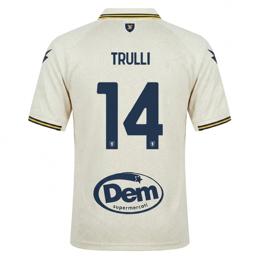 Danxen Herren Lorenzo Trulli #14 Oldlace Gelb Schwarz Auswärtstrikot Trikot 2026/27 T-Shirt