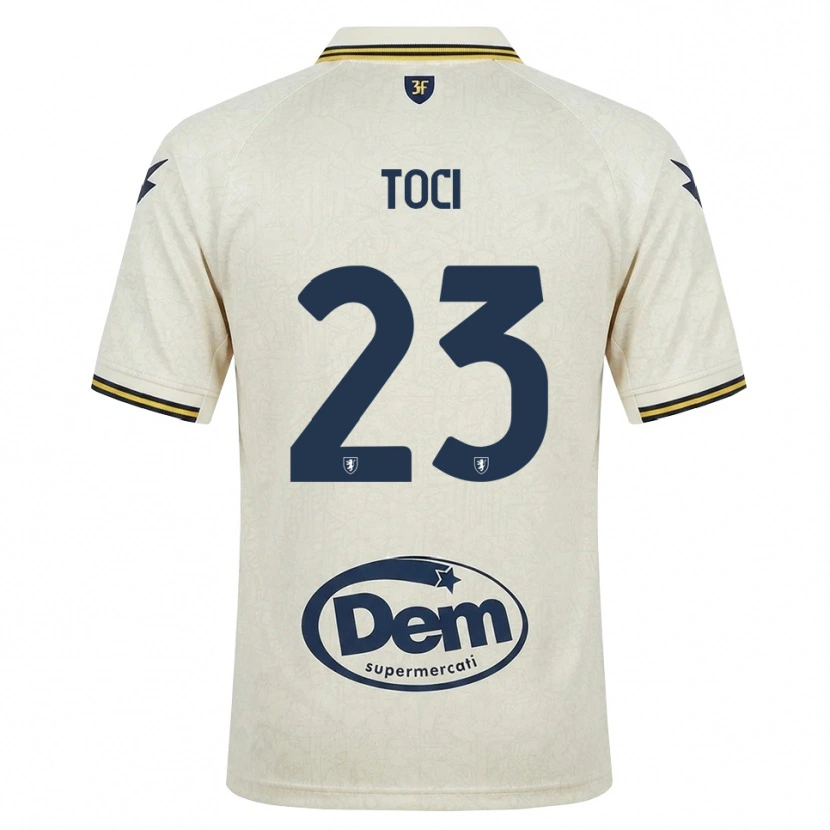 Danxen Herren Matteo Toci #23 Oldlace Gelb Schwarz Auswärtstrikot Trikot 2026/27 T-Shirt