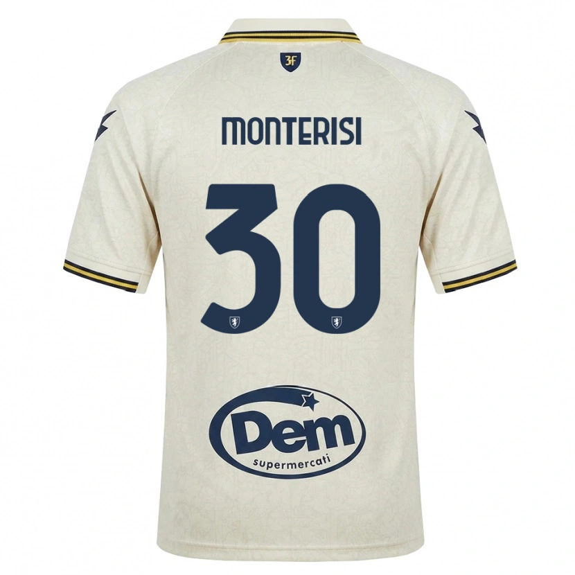 Danxen Herren Ilario Monterisi #30 Oldlace Gelb Schwarz Auswärtstrikot Trikot 2026/27 T-Shirt