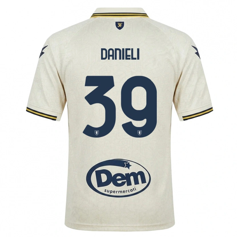 Danxen Herren Alessio Danieli #39 Oldlace Gelb Schwarz Auswärtstrikot Trikot 2026/27 T-Shirt
