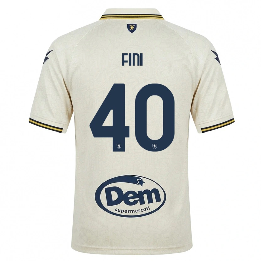 Danxen Herren Seydou Fini #40 Oldlace Gelb Schwarz Auswärtstrikot Trikot 2026/27 T-Shirt