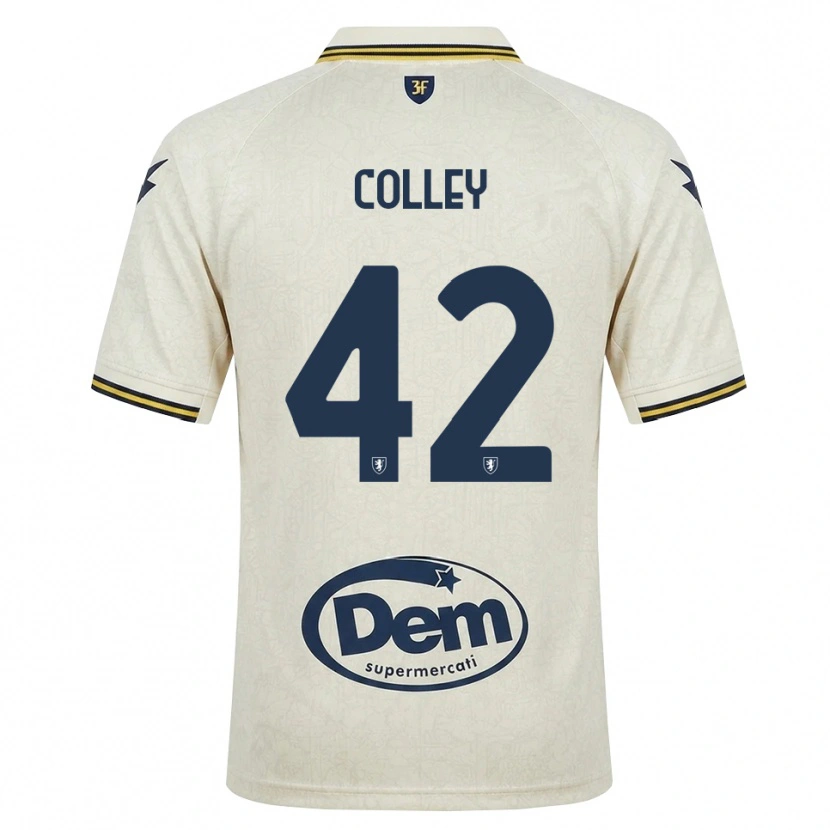 Danxen Herren Muhammed Colley #42 Oldlace Gelb Schwarz Auswärtstrikot Trikot 2026/27 T-Shirt