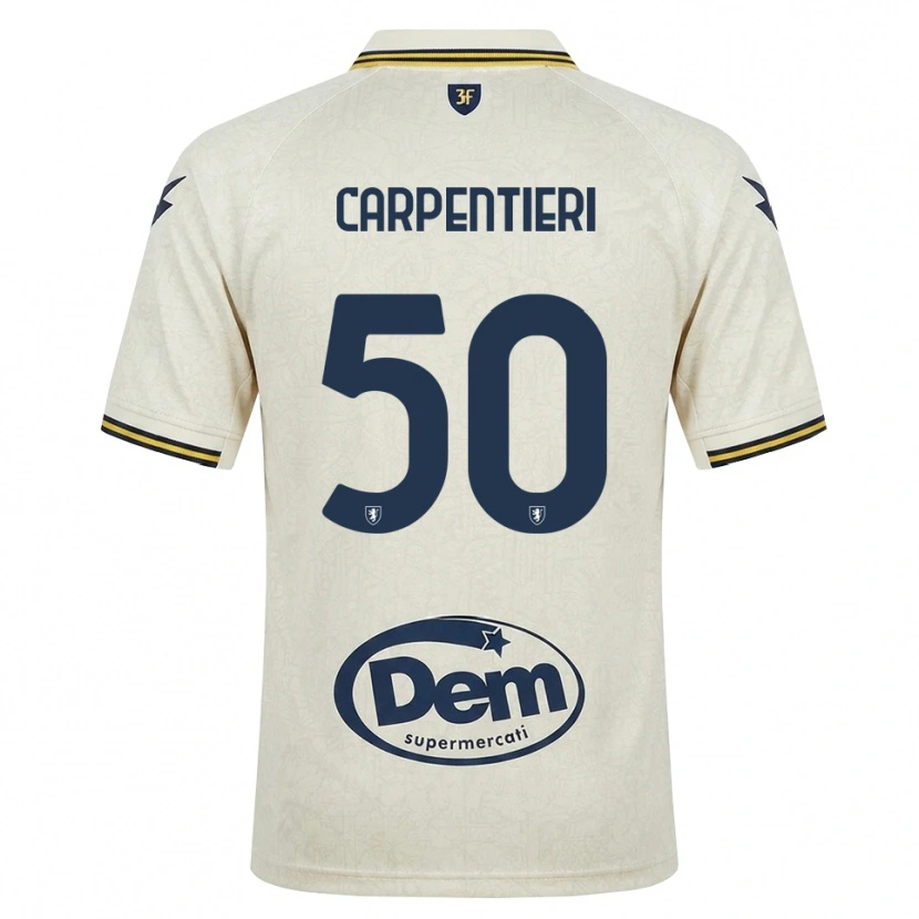 Danxen Herren Christian Carpentieri #50 Oldlace Gelb Schwarz Auswärtstrikot Trikot 2026/27 T-Shirt
