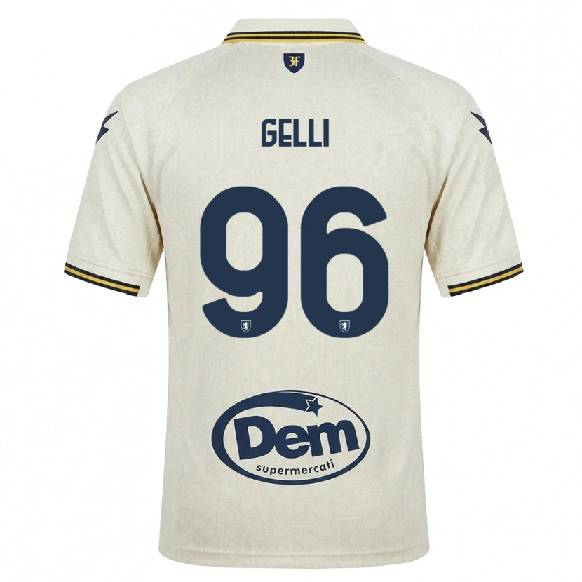 Danxen Herren Francesco Gelli #96 Oldlace Gelb Schwarz Auswärtstrikot Trikot 2026/27 T-Shirt