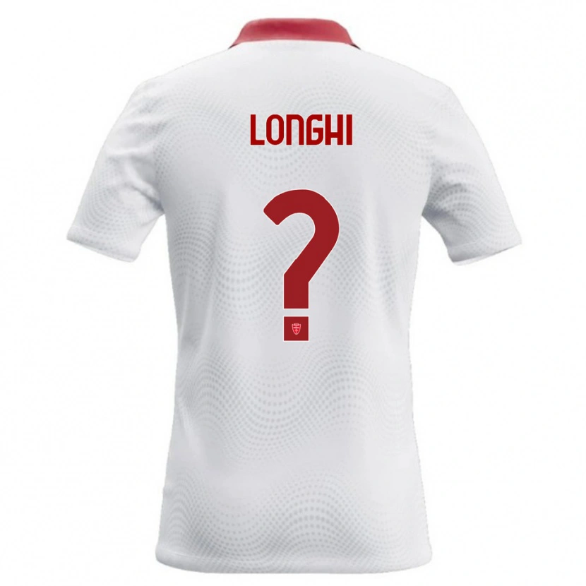 Danxen Herren Simone Longhi #0 Weiß Rot Auswärtstrikot Trikot 2026/27 T-Shirt
