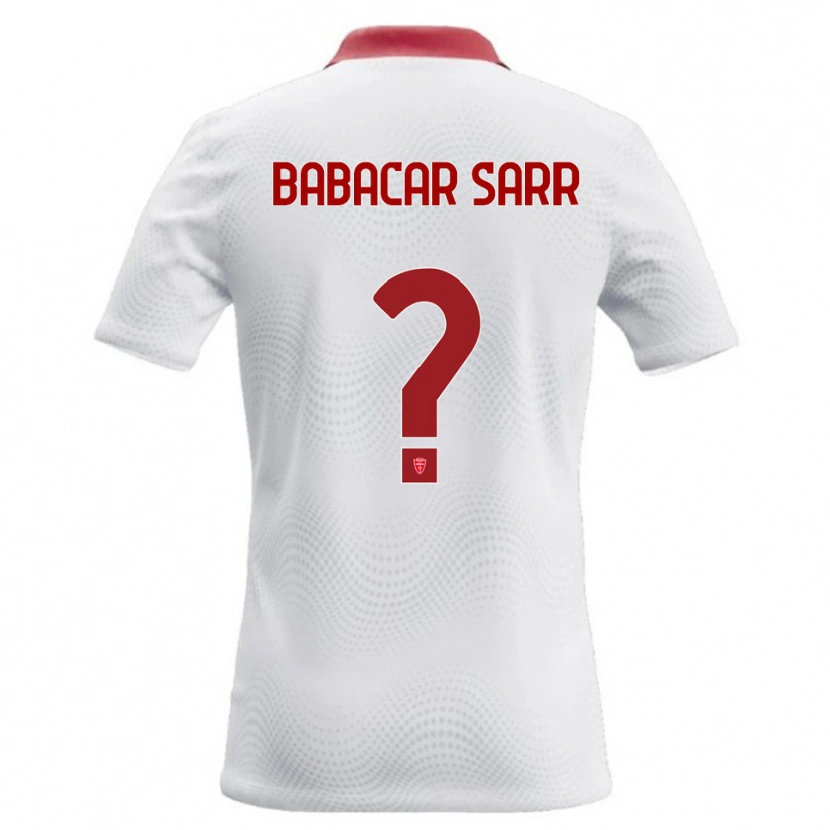Danxen Herren Pietro Babacar Sarr #0 Weiß Rot Auswärtstrikot Trikot 2026/27 T-Shirt