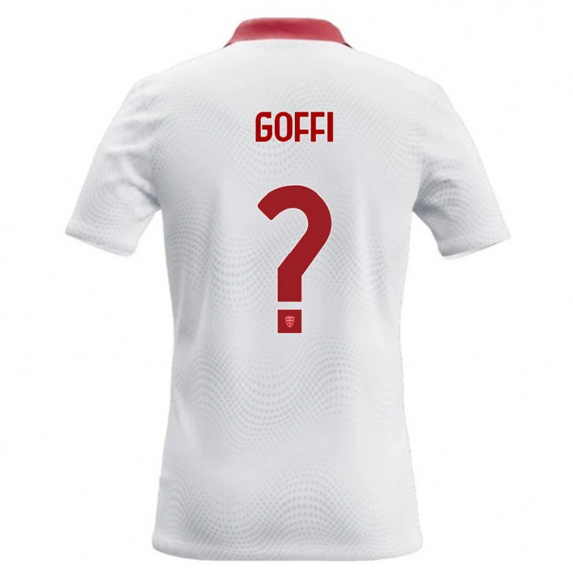 Danxen Herren Tommaso Goffi #0 Weiß Rot Auswärtstrikot Trikot 2026/27 T-Shirt