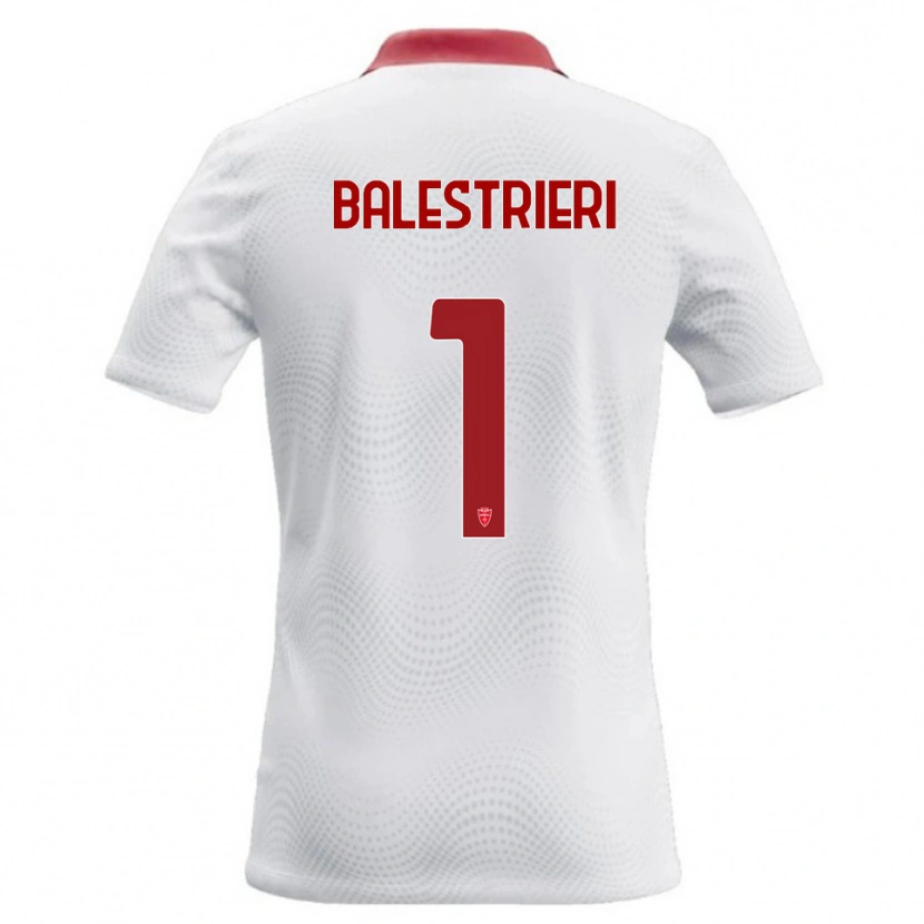 Danxen Herren Alessandro Balestrieri #1 Weiß Rot Auswärtstrikot Trikot 2026/27 T-Shirt