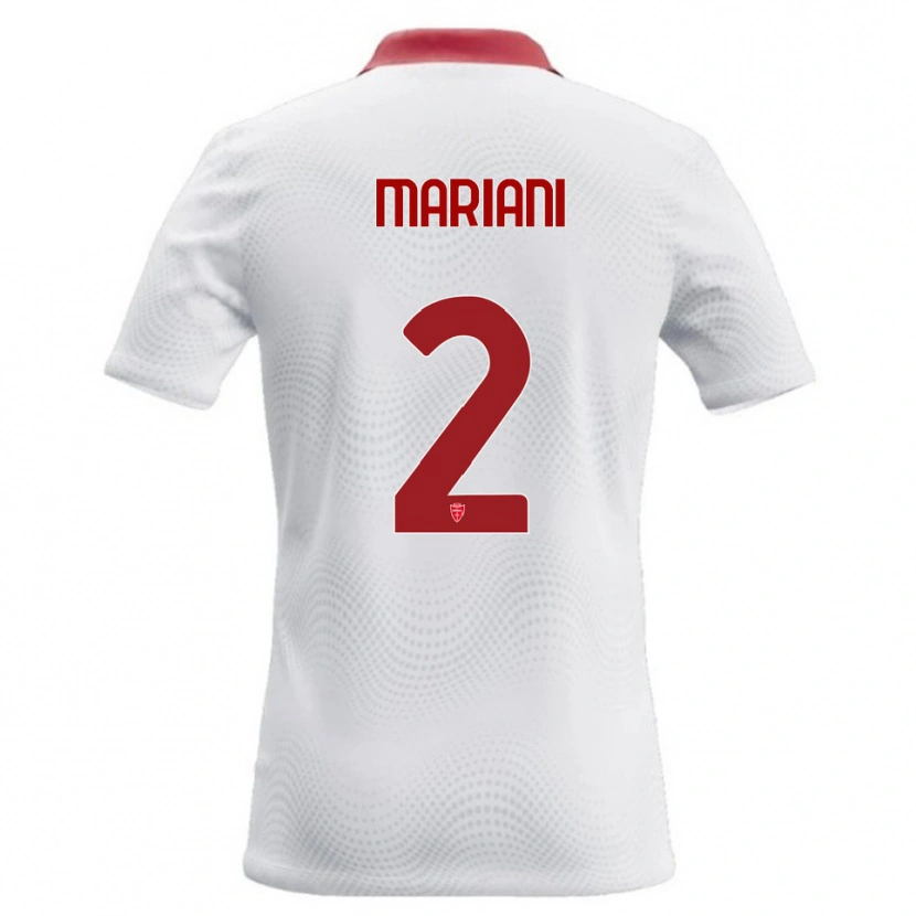 Danxen Herren Christian Mariani #2 Weiß Rot Auswärtstrikot Trikot 2026/27 T-Shirt