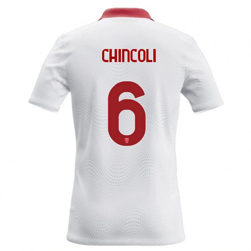 Danxen Herren Lorenzo Chincoli #6 Weiß Rot Auswärtstrikot Trikot 2026/27 T-Shirt