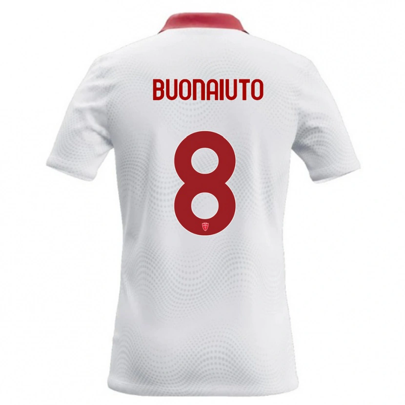 Danxen Herren Marco Buonaiuto #8 Weiß Rot Auswärtstrikot Trikot 2026/27 T-Shirt
