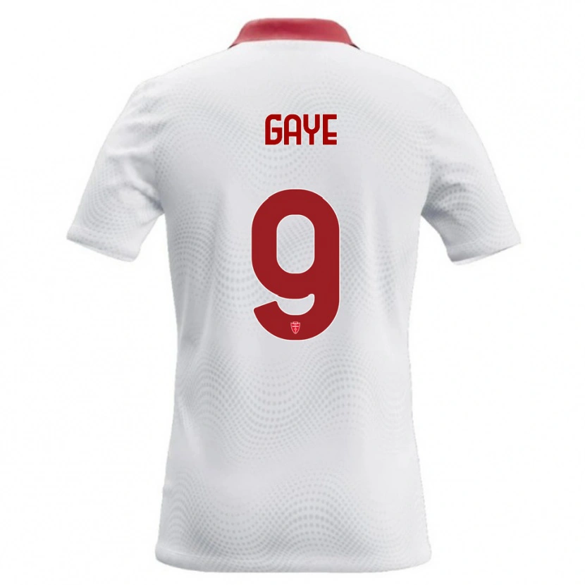 Danxen Herren Mamadou Gaye #9 Weiß Rot Auswärtstrikot Trikot 2026/27 T-Shirt