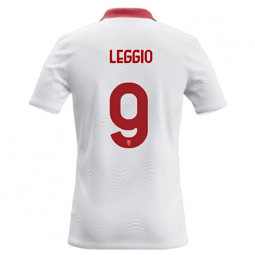 Danxen Herren Thomas Leggio #9 Weiß Rot Auswärtstrikot Trikot 2026/27 T-Shirt