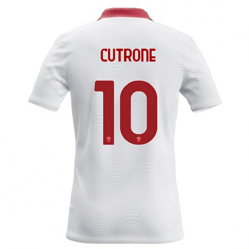 Danxen Herren Patrick Cutrone #10 Weiß Rot Auswärtstrikot Trikot 2026/27 T-Shirt
