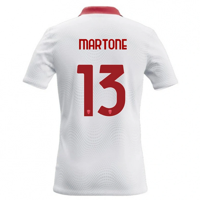 Danxen Herren Giuseppe Martone #13 Weiß Rot Auswärtstrikot Trikot 2026/27 T-Shirt