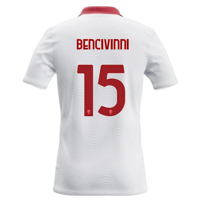 Danxen Herren Boris Bencivinni #15 Weiß Rot Auswärtstrikot Trikot 2026/27 T-Shirt