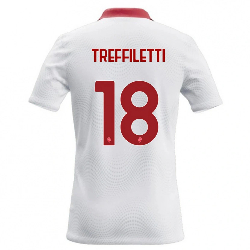 Danxen Herren Danilo Treffiletti #18 Weiß Rot Auswärtstrikot Trikot 2026/27 T-Shirt