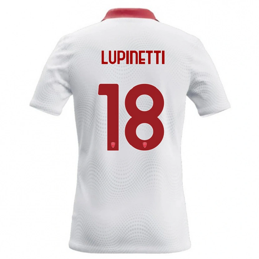 Danxen Herren Tommaso Lupinetti #18 Weiß Rot Auswärtstrikot Trikot 2026/27 T-Shirt