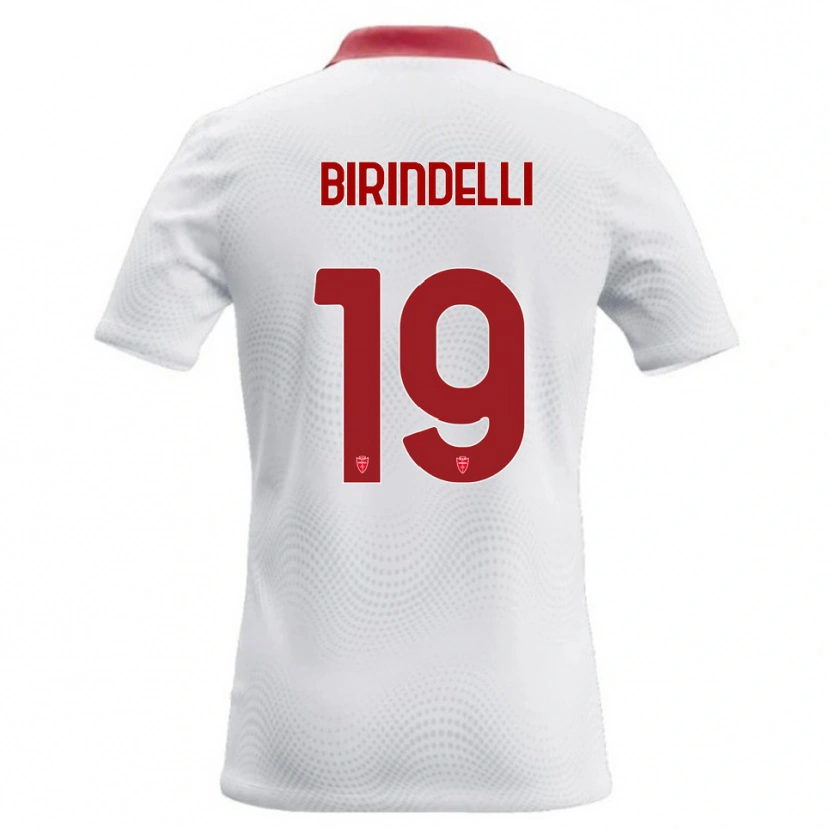 Danxen Herren Samuele Birindelli #19 Weiß Rot Auswärtstrikot Trikot 2026/27 T-Shirt