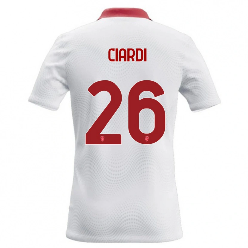 Danxen Herren Tommaso Ciardi #26 Weiß Rot Auswärtstrikot Trikot 2026/27 T-Shirt