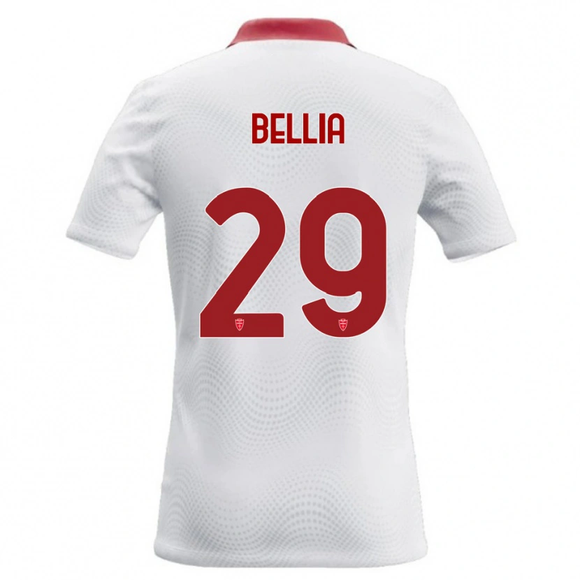 Danxen Herren Edoardo Bellia #29 Weiß Rot Auswärtstrikot Trikot 2026/27 T-Shirt
