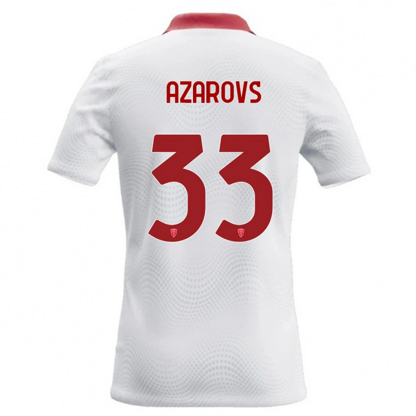 Danxen Herren Timurs Azarovs #33 Weiß Rot Auswärtstrikot Trikot 2026/27 T-Shirt