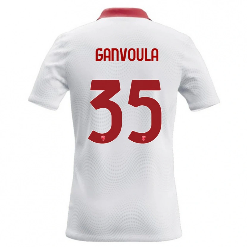 Danxen Herren Silvere Ganvoula #35 Weiß Rot Auswärtstrikot Trikot 2026/27 T-Shirt