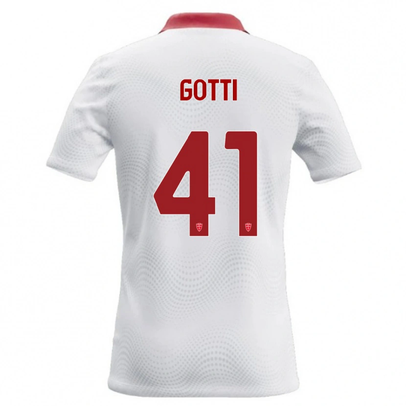 Danxen Herren Andrea Gotti #41 Weiß Rot Auswärtstrikot Trikot 2026/27 T-Shirt