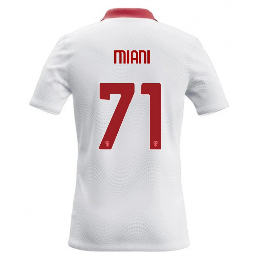 Danxen Herren Arthur Miani #71 Weiß Rot Auswärtstrikot Trikot 2026/27 T-Shirt