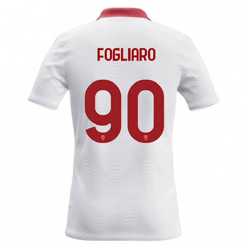 Danxen Herren Christian Fogliaro #90 Weiß Rot Auswärtstrikot Trikot 2026/27 T-Shirt