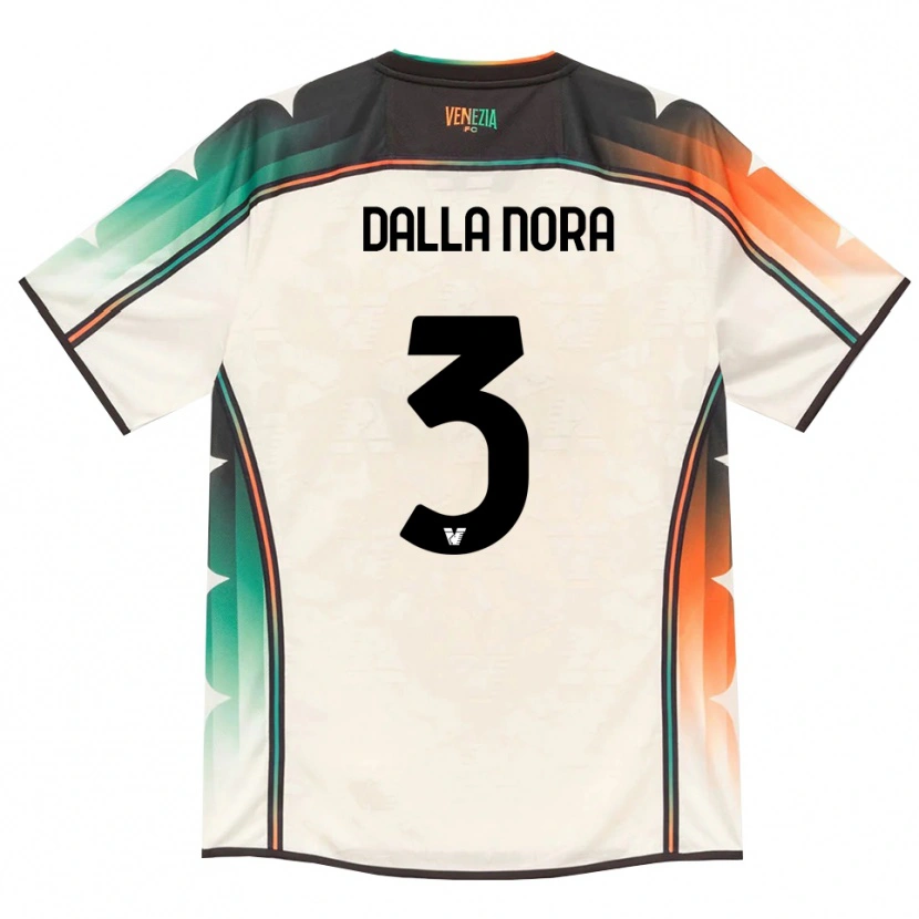 Danxen Herren Edoardo Dalla Nora #3 Oldlace Orange Grün Auswärtstrikot Trikot 2026/27 T-Shirt