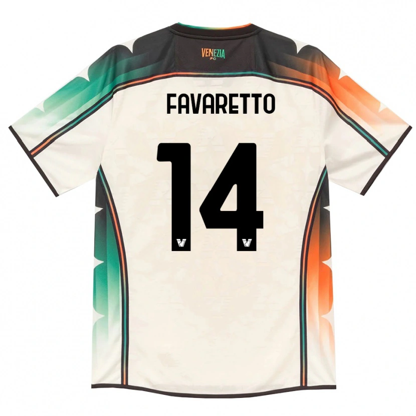 Danxen Herren Alessio Favaretto #14 Oldlace Orange Grün Auswärtstrikot Trikot 2026/27 T-Shirt