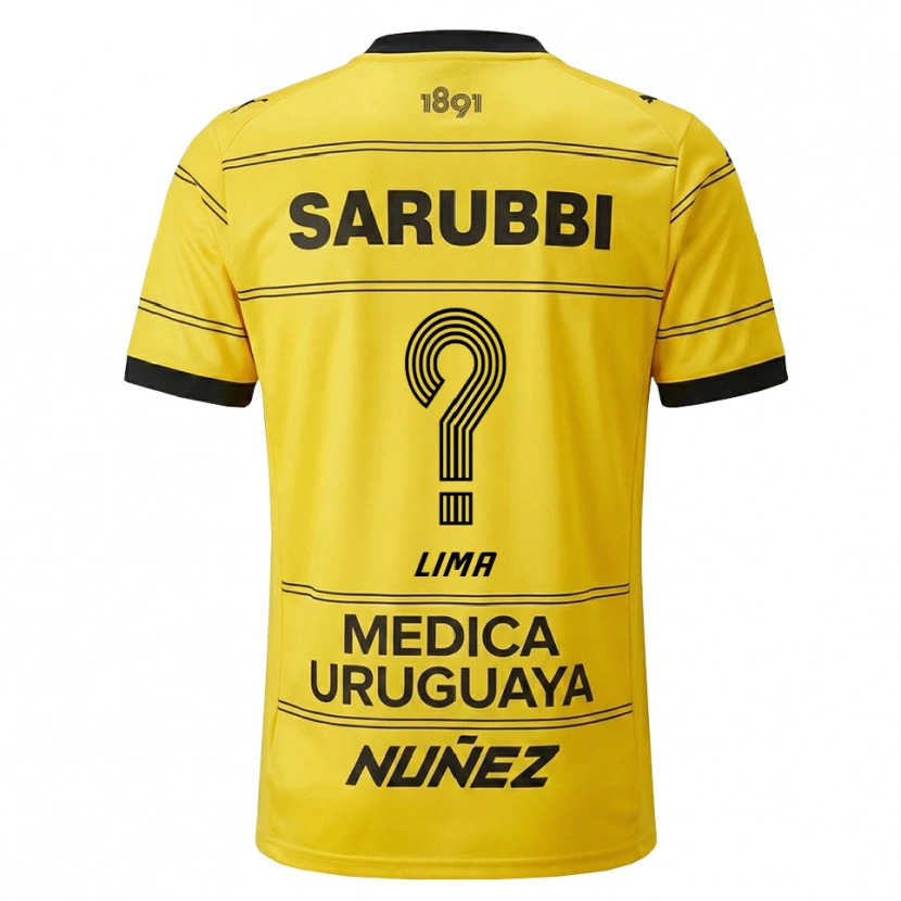 Danxen Herren Jhonatan Lima #0 Gelb Schwarz Auswärtstrikot Trikot 2026/27 T-Shirt